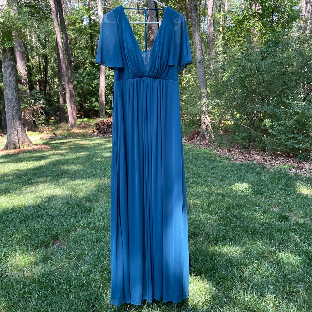 Azazie Shanti Bridesmaid Dress in Ink Blue